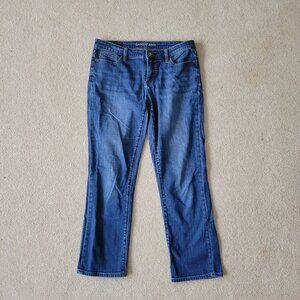 LAND'S END Petite Women's Mid Rise Straight Jean